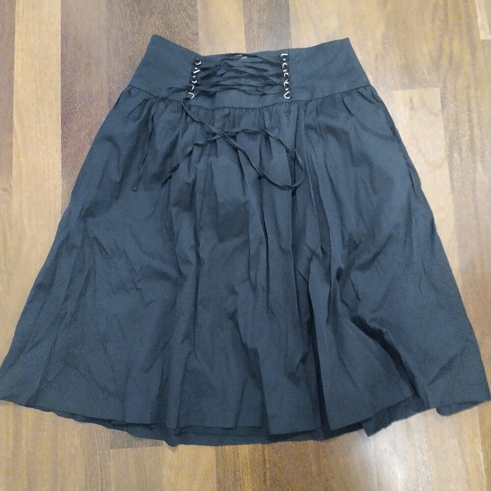Black midi skirt Express size 6